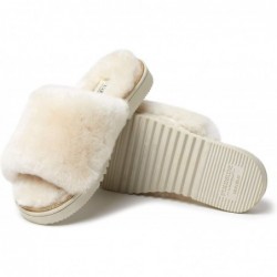 Dearfoams Damen Fireside Cairns Shearling Leicht an- und auszuziehende Sandalen