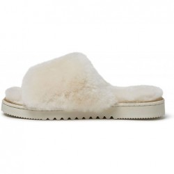 Dearfoams Damen Fireside Cairns Shearling Leicht an- und auszuziehende Sandalen