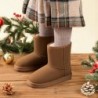 DREAM PAIRS Mädchen Jungen Stiefel Kinder Kunstfell Gefüttert Winter Schnee FuzzyClassic Kinder Halbstiefel