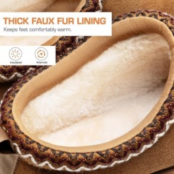 DREAM PAIRS Damen Flauschige Gemütliche Hausschuhe Echtes Wildleder Indoor Outdoor Flauschige Home Bequeme Winter Slipper