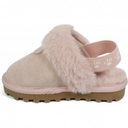 BEARPAW Unisex-Babyschuhe aus Wildleder mit Kunstfellfutter – Babyschuhe mit harter Sohle für Jungen und Mädchen – Lauflernschuhe aus Leder