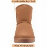 CAMEL CROWN Herren Pelz Schneestiefel Warme Schlupfstiefel Winterstiefel Klassische Kurze Ministiefel Bequeme Hausschuhe Stiefel für Männer