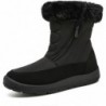 Cheval Winter-Schneestiefel für Damen, warme Stiefeletten mit Fellfutter, rutschfeste, wasserdichte und bequeme kurze Stiefel für den Außenbereich, Botas De Invierno Para Mujert