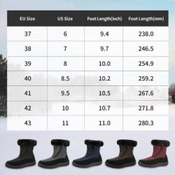 Cheval Winter-Schneestiefel für Damen, warme Stiefeletten mit Fellfutter, rutschfeste, wasserdichte und bequeme kurze Stiefel für den Außenbereich, Botas De Invierno Para Mujert