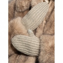 UGG GREY Gloves with logo patch