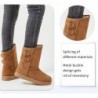 Moudki Damen Winterstiefel, mittelhohe Schneestiefel, modische warme Stiefel für Frauen, süße, pelzige Schlupfstiefel