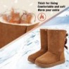 Uoidru Damen Winterstiefel für Stiefel Halbhohe Stiefel Flauschige Schneestiefel Pelzgefütterte Stiefeletten Warme Stiefel