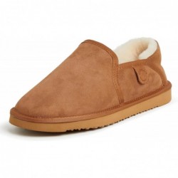 Fireside by Dearfoams Herren-Slipper Hobart aus Shearling mit geschlossener Rückseite