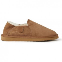 Fireside by Dearfoams Herren-Slipper Hobart aus Shearling mit geschlossener Rückseite