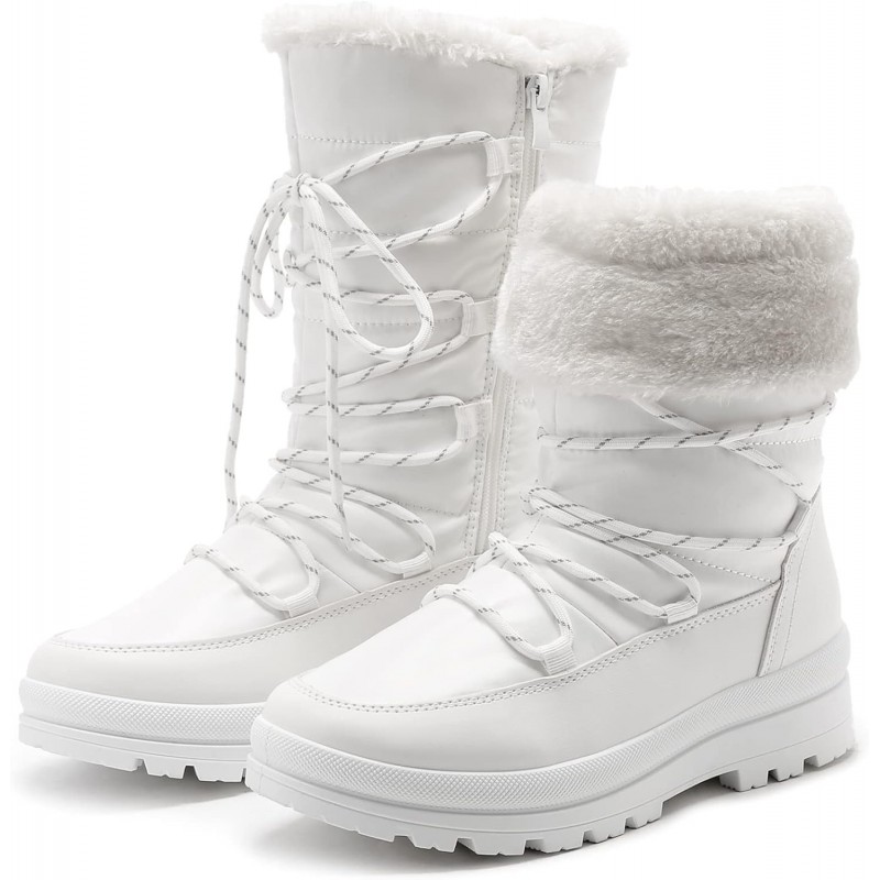 HEAWISH Damen Winter-Schneestiefel mit Fellfutter, wadenlang, warme Stiefel