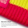 UGG Damen Chunky Rib Beanie W Logo,Cerise Multi