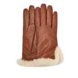 UGG leather sheepskin chestnut gloves