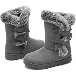 Iarus Damen-Winterstiefel, mittelhohe Schneestiefeletten, warmes Fellfutter, bequeme Pelzstiefel für Damen