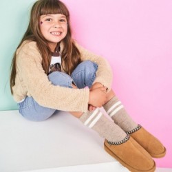 BEARPAW Tabitha Jugend-Slipper | Jugend-Slipper | Jugendschuhe | Bequem und leicht