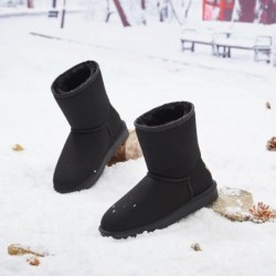 CAMEL CROWN Damen Warme Winterstiefel Knöchelhoch Klassische Vegane Wildleder Kunstlammfell Lammfell Schneestiefel