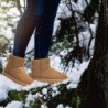 DKSUKO Damen Klassische wasserdichte Schneestiefel Winterstiefel