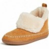 Dearfoams Damen Moritz Gemütliche Indoor/Outdoor-Bootie Camping Pelzige Hausschuhe