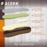 Acorn Herren-Hausschuhe mit Memory Foam-Innensohle, Seitenwand aus Wildleder und Laufsohle aus Gummi