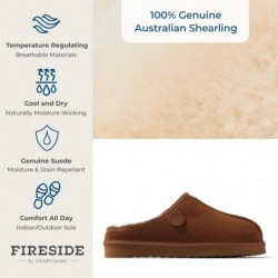 Fireside by Dearfoams Greta Shearling Clogs für drinnen und draußen für Damen