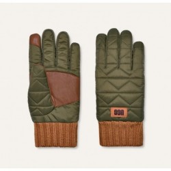 Herren Gesteppte Handschuhe in Olive