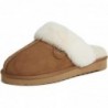 EZ Feet Damen Shearling Scuffs Flauschige, atmungsaktive Slipper