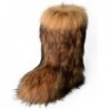 ZSGYCHCY Damen Kunstpelzstiefel Winter Fuzzy Flauschige Warme Pelzige Schneestiefel Flache Schuhe