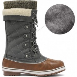 DREAM PAIRS Damen Winterstiefel mit mittelhoher Wadenlänge, wasserdicht