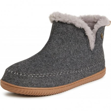 Dearfoams Herren Brixen Memory Foam Stiefel für drinnen und draußen, Alpin-Camping, gemütlicher Slipper