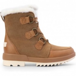 DREAM PAIRS Winterstiefeletten für Damen, Schneestiefel, rutschfest, klassisch, warm, mit Kunstfellfutter, zum Schnüren, für Outdoor-Wanderungen