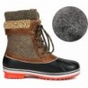 DREAM PAIRS Damen Winterstiefel mit mittelhoher Sohle, wasserdicht