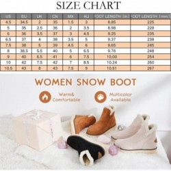 Klassische, warme Schneestiefeletten mit Fellfutter, wasserdichte, leichte Winter-Schneestiefeletten für Damen, rutschfeste Knöchelstiefel