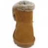 BEARPAW Kleinkinder-Winterstiefel aus Wildleder mit Kunstfellfutter, Wildlederschuhe für drinnen und draußen, weiche Wildlederstiefeletten für Babys mit harter Sohle