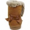 BEARPAW Kleinkinder-Winterstiefel aus Wildleder mit Kunstfellfutter, Wildlederschuhe für drinnen und draußen, weiche Wildlederstiefeletten für Babys mit harter Sohle