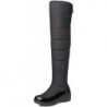 MIOKE Damen Winter Overknee-Schneestiefel mit Oberschenkelhöhe, wasserdicht, regenfest, warm, mit Fell gefüttert, breiter Schaft