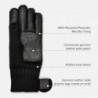 UGG Herren-Strick-Touchscreen-Handschuhe mit Microfur-Futter