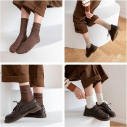 MarJunSep Damen-Crew-Socken aus Baumwolle, süße, neutrale Rippstrick-Slouch-Stiefelsocken in Box für Frauen, Granola-Mädchen-Kleidung