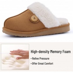 Litfun Fuzzy-Hausschuhe für Damen mit Memory Foam, flauschige Winter-Hausschuhe für drinnen und draußen