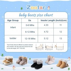 Unisex-Baby-Winterstiefel mit warmem Fellfutter und rutschfester Gummisohle für den Winter, Schneeschuhe für Kinderbetten