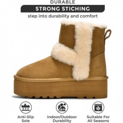 Project Cloud Winterstiefel aus echtem Wildleder für Damen – Memory Foam-Stiefel und Plateauschuhe für Damen