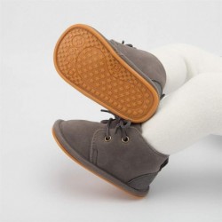 Meckior Babyschuhe für Neugeborene, Unisex, Baby, Mädchen, Jungen, Samt, Gummi, rutschfeste Sohle, Schuhe für Kleinkinder, Fleece, gemütliche, warme Winterstiefel für Lauflerner