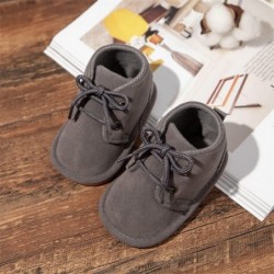 Meckior Babyschuhe für Neugeborene, Unisex, Baby, Mädchen, Jungen, Samt, Gummi, rutschfeste Sohle, Schuhe für Kleinkinder, Fleece, gemütliche, warme Winterstiefel für Lauflerner