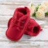 CENCIRILY Babyschuhe für Neugeborene, Mädchen und Jungen, Fleece, kuscheliges Fellfutter, warme Winterstiefeletten mit Gummisohle, rutschfeste Lauflernstiefel