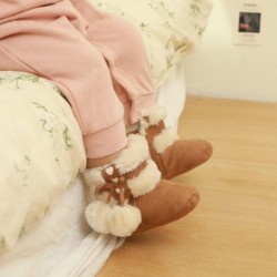 ESTAMICO Baby Mädchen Plüsch Winter Schnee Bowknot Stiefel