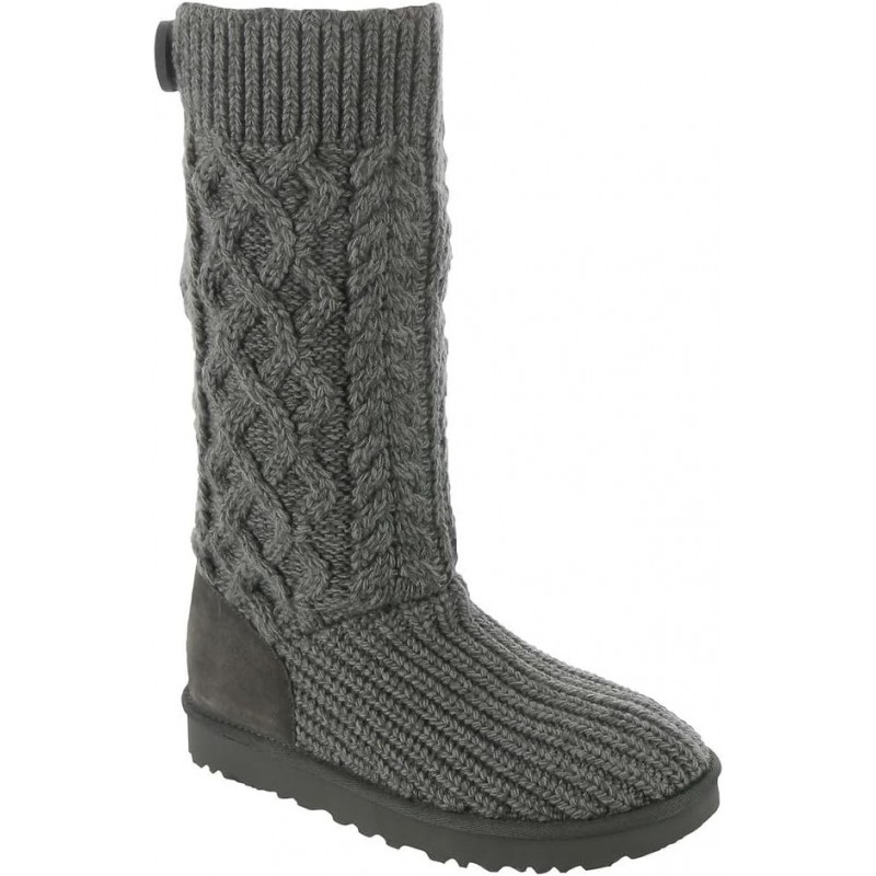 UGG – Classic Cardi – Strickstiefel mit Zopfmuster für Damen