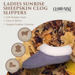 Cloud Nine Clogs aus Schaffell für Damen – Damen-Sonnenaufgang-Clogs, Hausschuhe für drinnen und draußen