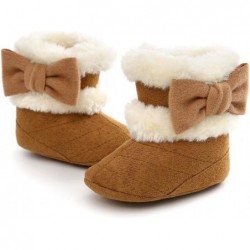 Ohwawadi Babystiefel für Jungen und Mädchen, gemütliche Fleece-Hausschuhe, Schneestiefel, Winterschuhe für Babymädchen, warme Babybett-Schuhe für Neugeborene