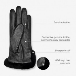 UGG Vent-Handschuhe aus Leder und Schaffell für Damen