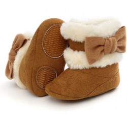 LAFEGEN Baby Mädchen Stiefeletten rutschfeste Kunstfell Säugling Knöchel Schneestiefel Neugeborene Kleinkinder Lauflernschuhe Winter Krippe Schuhe