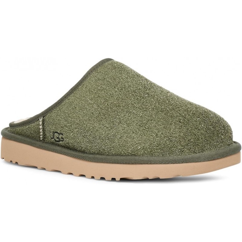 UGG Damen Klassische Slipper zum Hineinschlüpfen aus zotteligem Wildleder