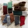 TINTAO Damensocken, Baumwollstrick, lässige Crew-Socken, dick gestrickt, warme Wollsocken, Slouch-Socken, Geschenksocken für Frauen